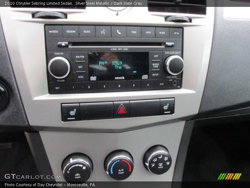 Silver Steel Metallic / Dark Slate Gray 2010 Chrysler Sebring Limited Sedan