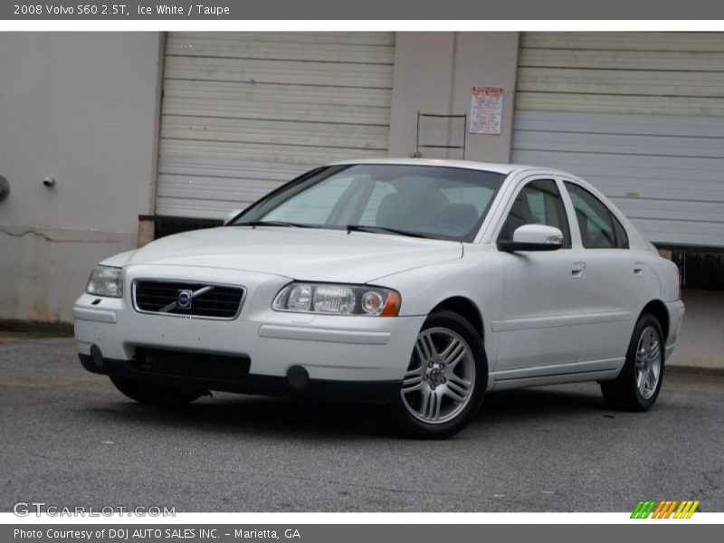 Ice White / Taupe 2008 Volvo S60 2.5T