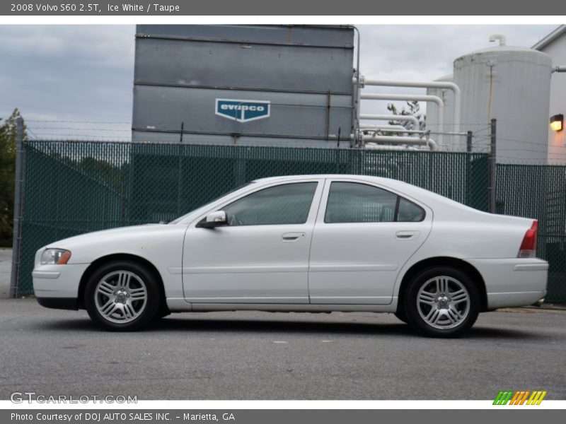 Ice White / Taupe 2008 Volvo S60 2.5T