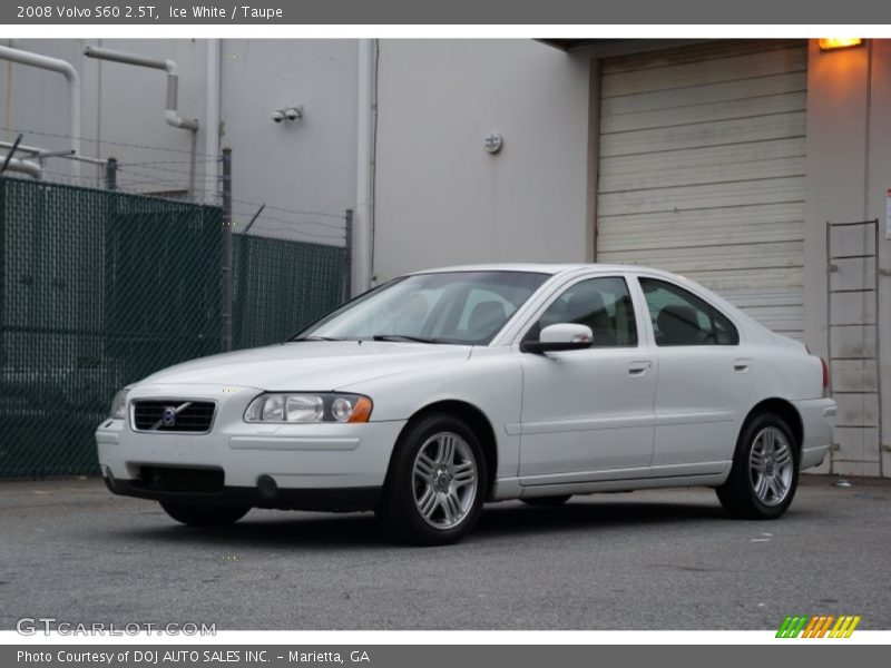 Ice White / Taupe 2008 Volvo S60 2.5T