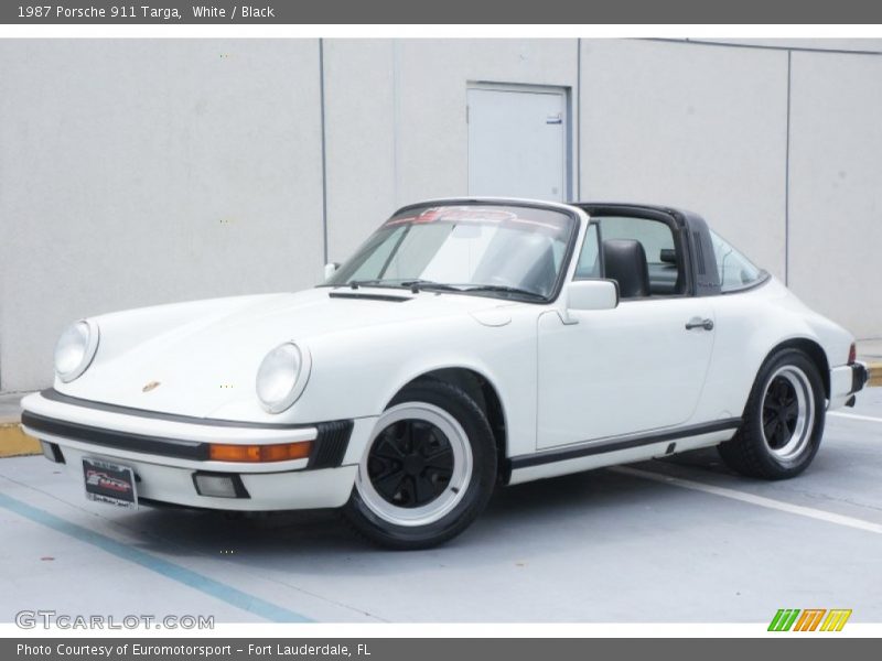 White / Black 1987 Porsche 911 Targa