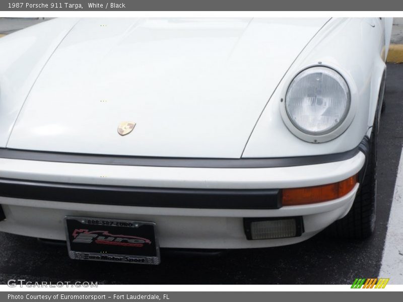 White / Black 1987 Porsche 911 Targa