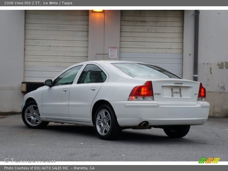 Ice White / Taupe 2008 Volvo S60 2.5T
