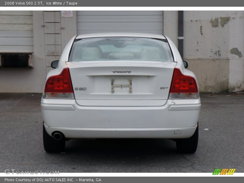 Ice White / Taupe 2008 Volvo S60 2.5T
