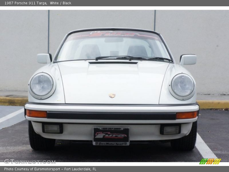 White / Black 1987 Porsche 911 Targa