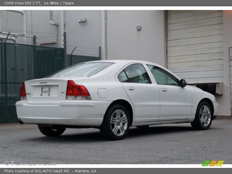 Ice White / Taupe 2008 Volvo S60 2.5T
