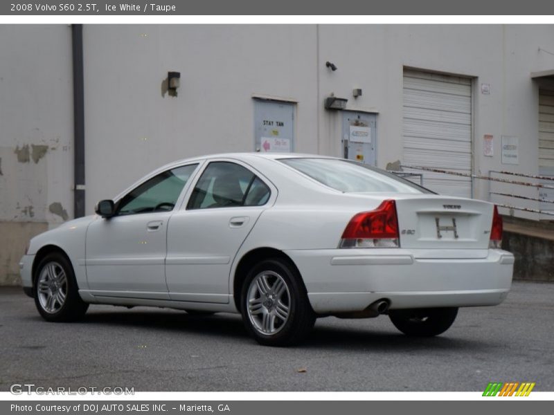Ice White / Taupe 2008 Volvo S60 2.5T