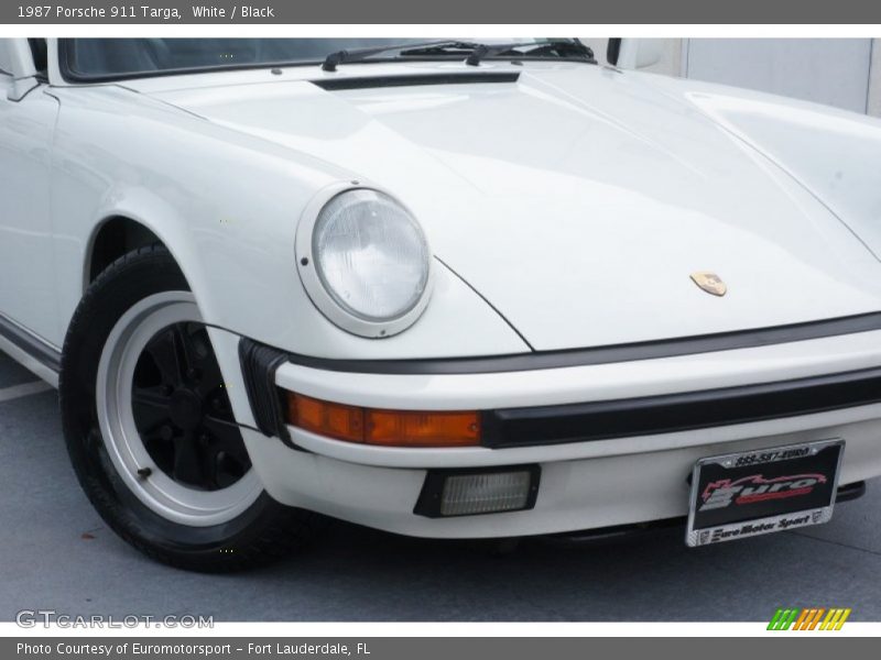 White / Black 1987 Porsche 911 Targa