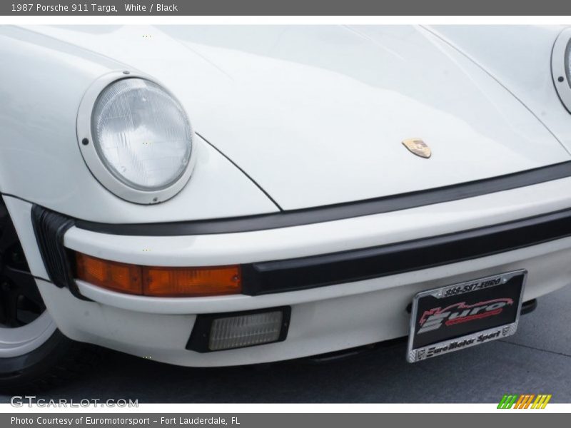 White / Black 1987 Porsche 911 Targa
