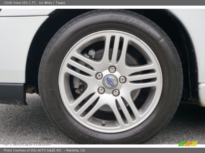 Ice White / Taupe 2008 Volvo S60 2.5T