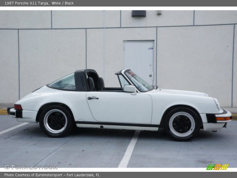 White / Black 1987 Porsche 911 Targa