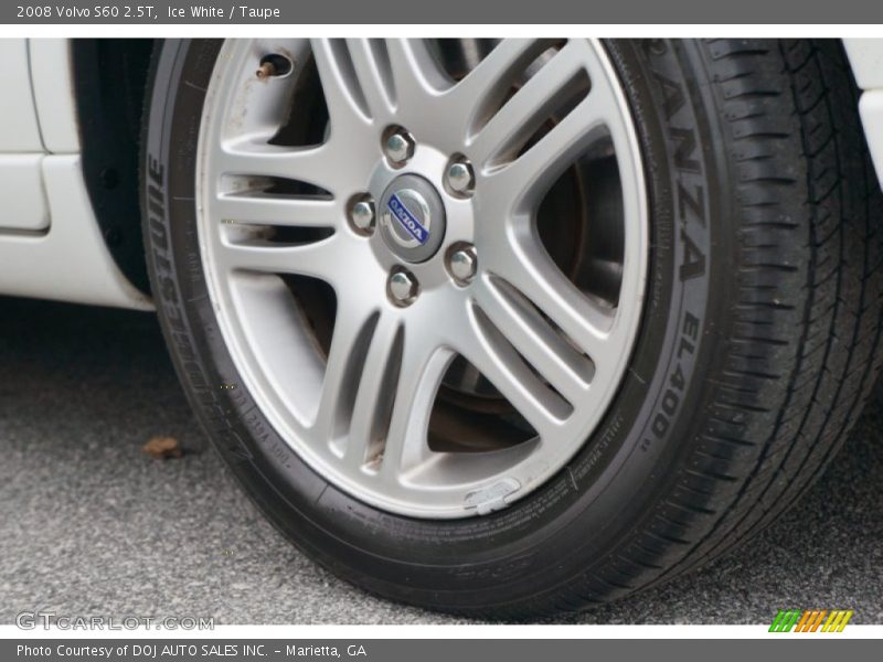 Ice White / Taupe 2008 Volvo S60 2.5T