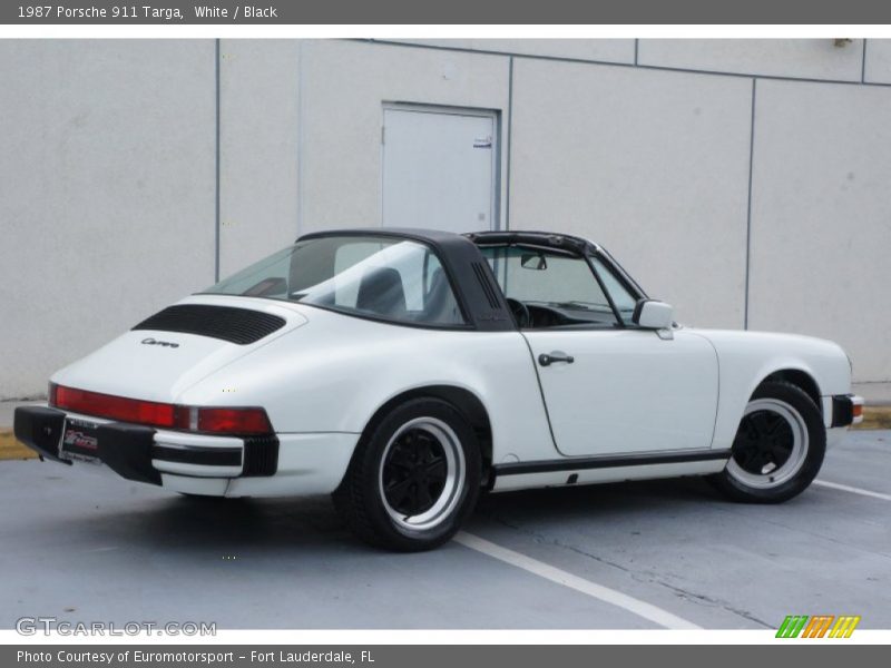 White / Black 1987 Porsche 911 Targa