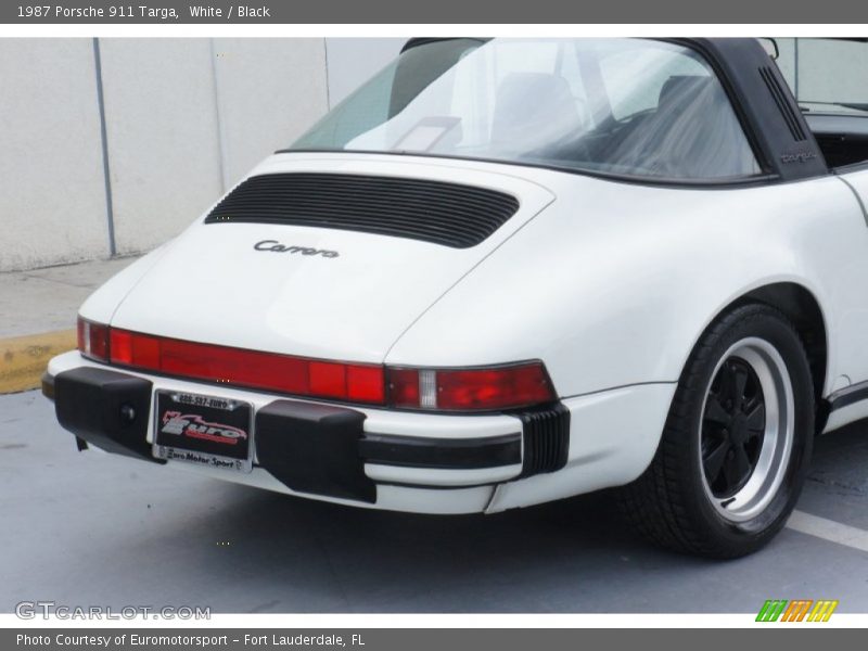 White / Black 1987 Porsche 911 Targa