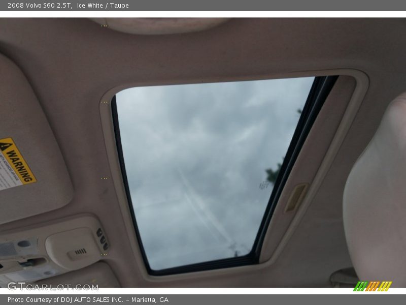 Ice White / Taupe 2008 Volvo S60 2.5T