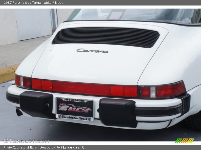 White / Black 1987 Porsche 911 Targa