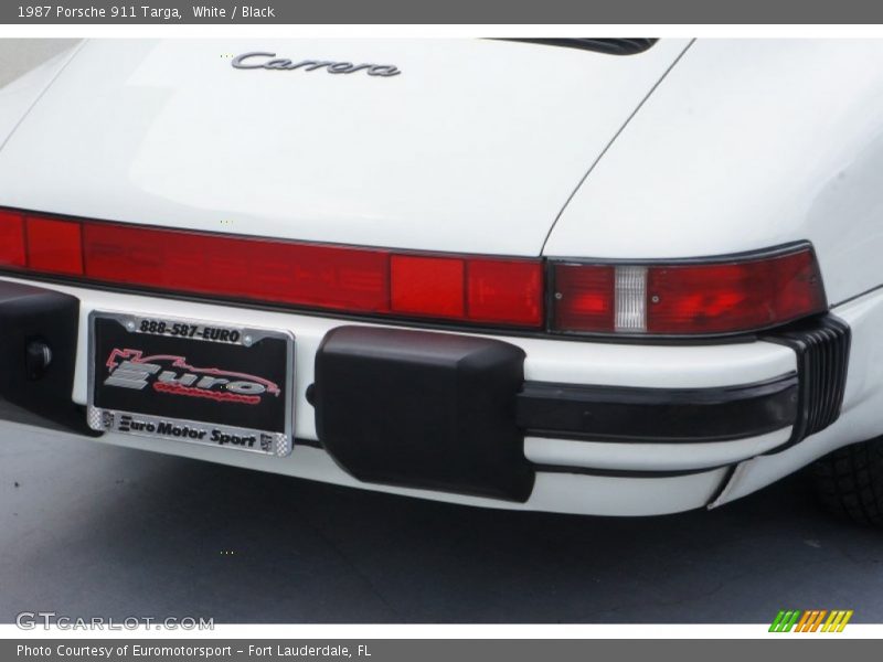 White / Black 1987 Porsche 911 Targa