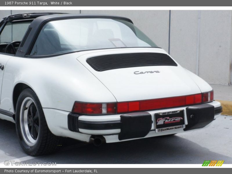 White / Black 1987 Porsche 911 Targa