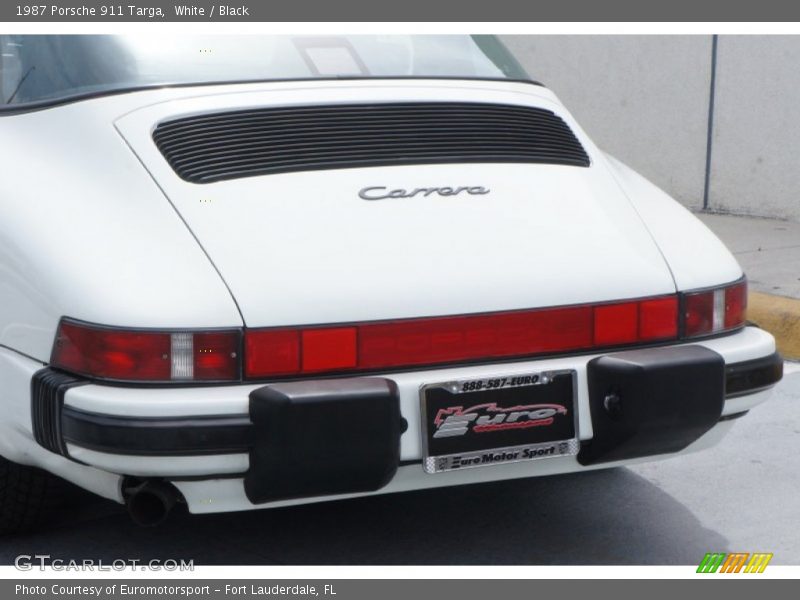 White / Black 1987 Porsche 911 Targa