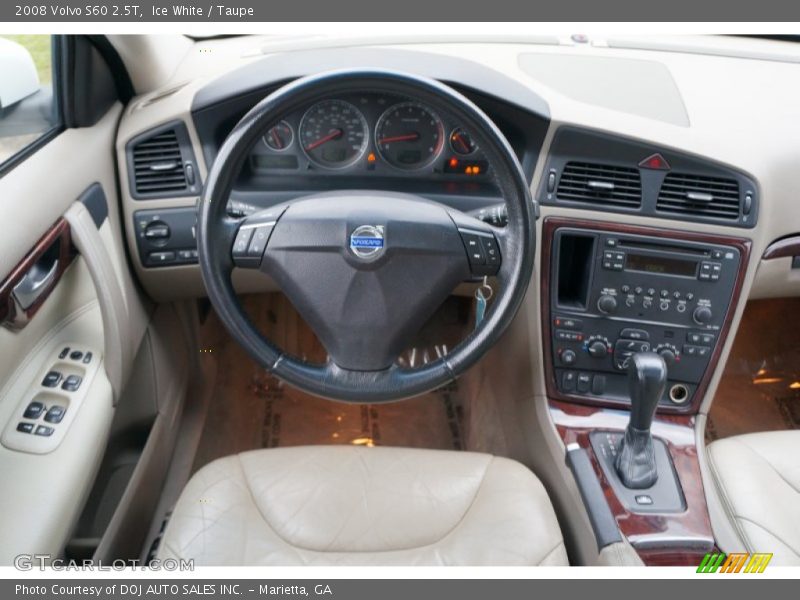 Ice White / Taupe 2008 Volvo S60 2.5T
