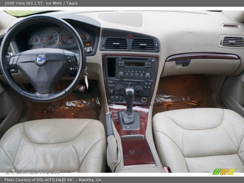 Ice White / Taupe 2008 Volvo S60 2.5T