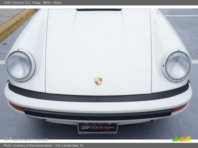 White / Black 1987 Porsche 911 Targa