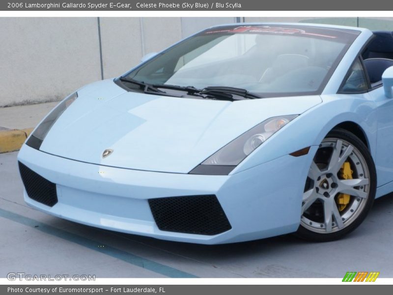 Celeste Phoebe (Sky Blue) / Blu Scylla 2006 Lamborghini Gallardo Spyder E-Gear