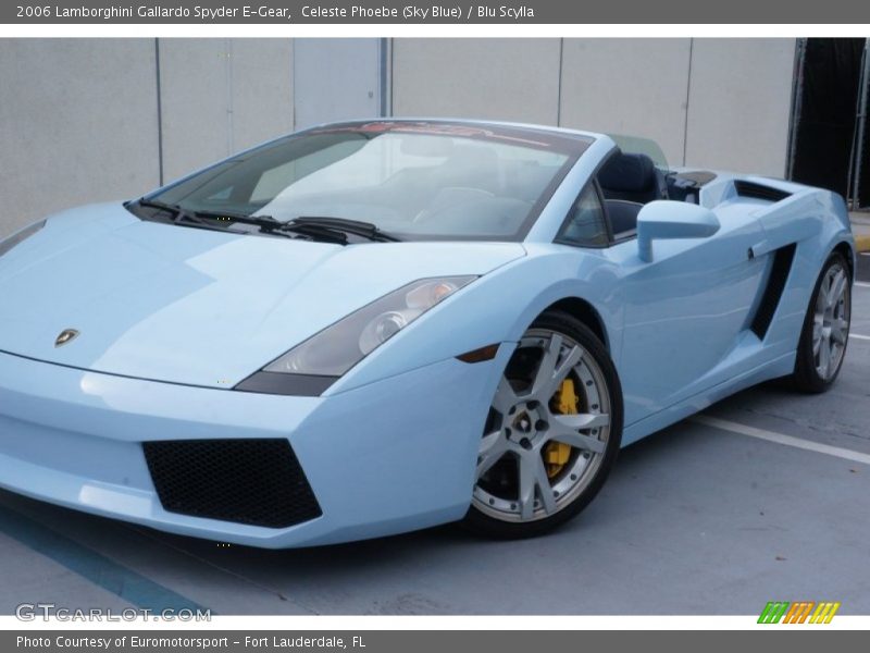 Celeste Phoebe (Sky Blue) / Blu Scylla 2006 Lamborghini Gallardo Spyder E-Gear