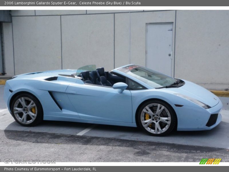 Celeste Phoebe (Sky Blue) / Blu Scylla 2006 Lamborghini Gallardo Spyder E-Gear