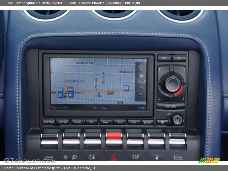 Navigation of 2006 Gallardo Spyder E-Gear