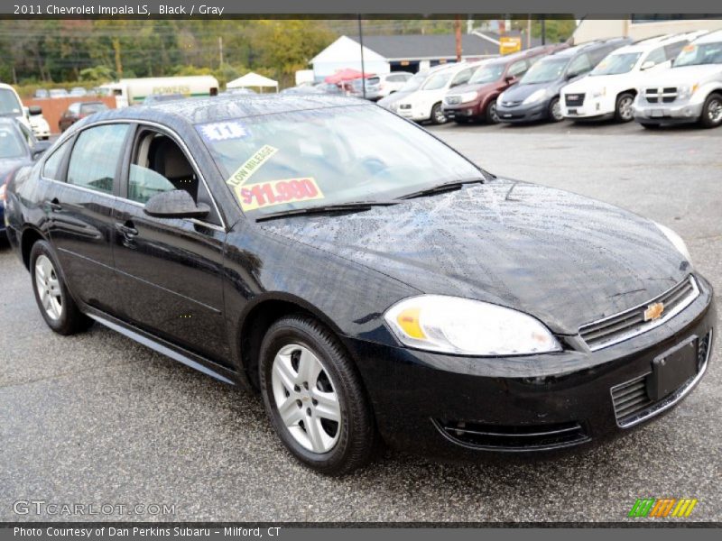 Black / Gray 2011 Chevrolet Impala LS