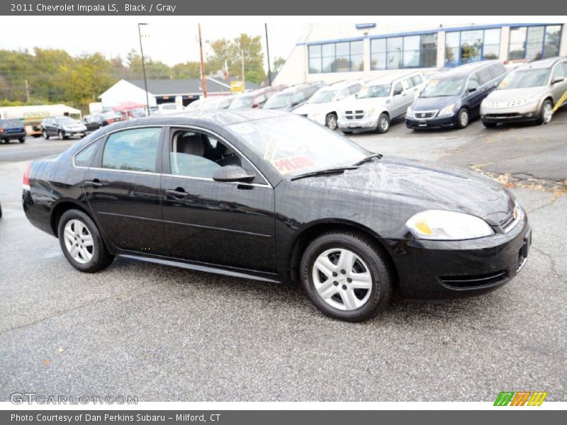 Black / Gray 2011 Chevrolet Impala LS