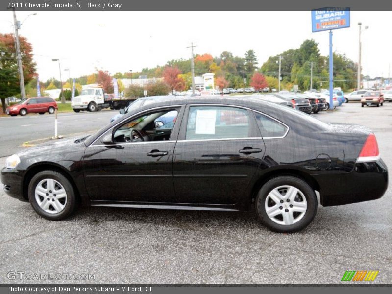 Black / Gray 2011 Chevrolet Impala LS