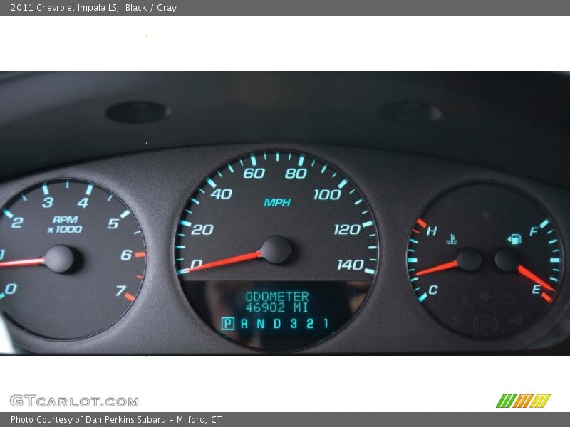 Black / Gray 2011 Chevrolet Impala LS