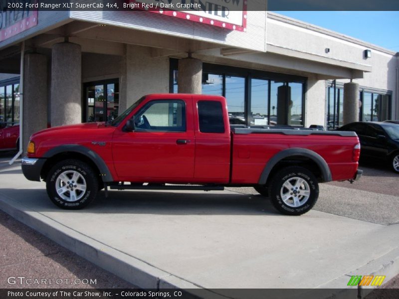 Bright Red / Dark Graphite 2002 Ford Ranger XLT SuperCab 4x4
