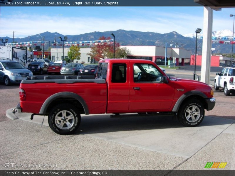 Bright Red / Dark Graphite 2002 Ford Ranger XLT SuperCab 4x4