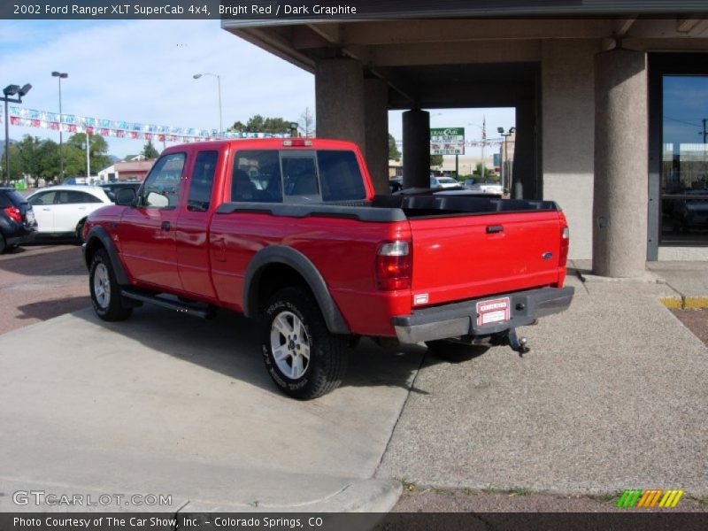 Bright Red / Dark Graphite 2002 Ford Ranger XLT SuperCab 4x4