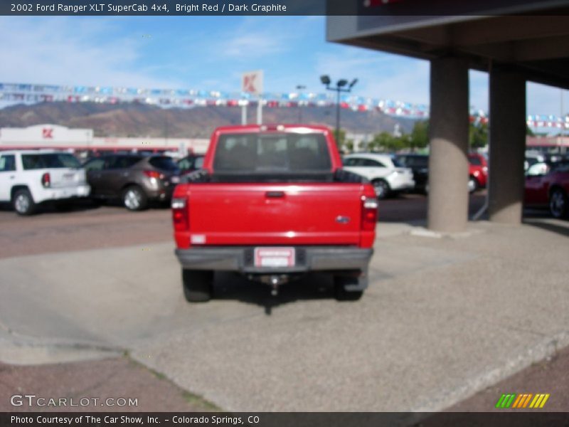 Bright Red / Dark Graphite 2002 Ford Ranger XLT SuperCab 4x4