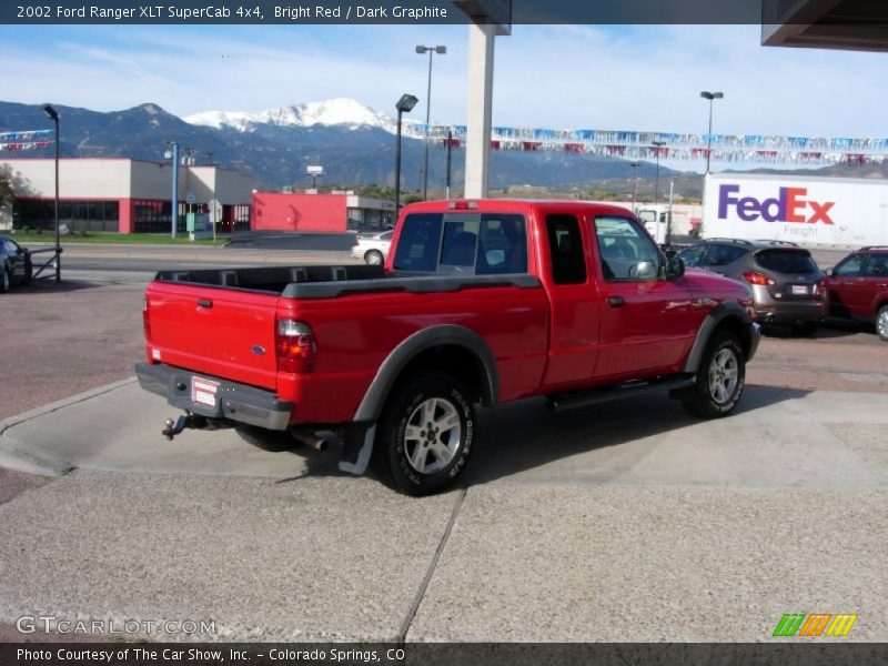 Bright Red / Dark Graphite 2002 Ford Ranger XLT SuperCab 4x4