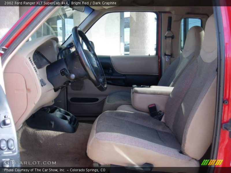 Bright Red / Dark Graphite 2002 Ford Ranger XLT SuperCab 4x4
