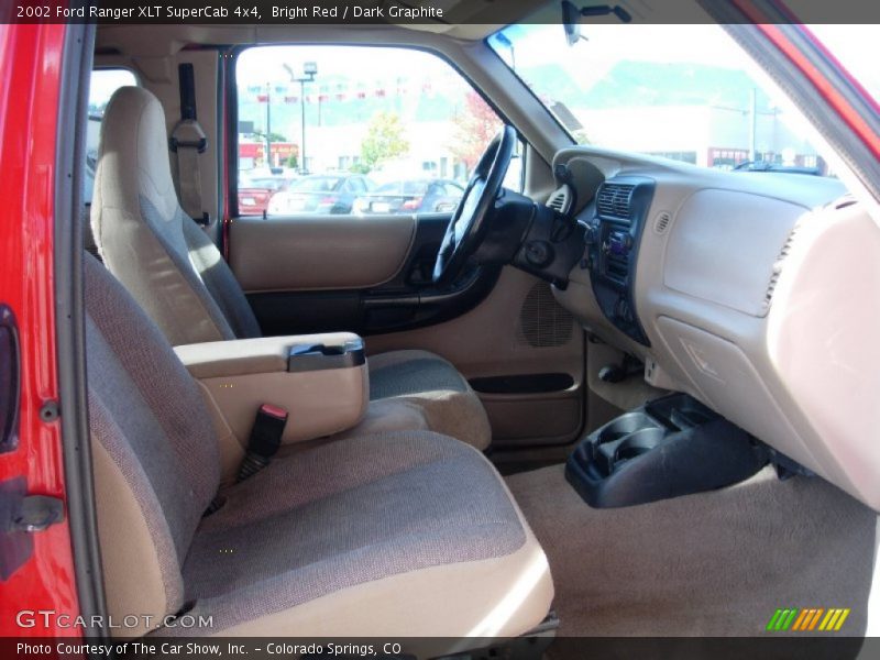 Bright Red / Dark Graphite 2002 Ford Ranger XLT SuperCab 4x4