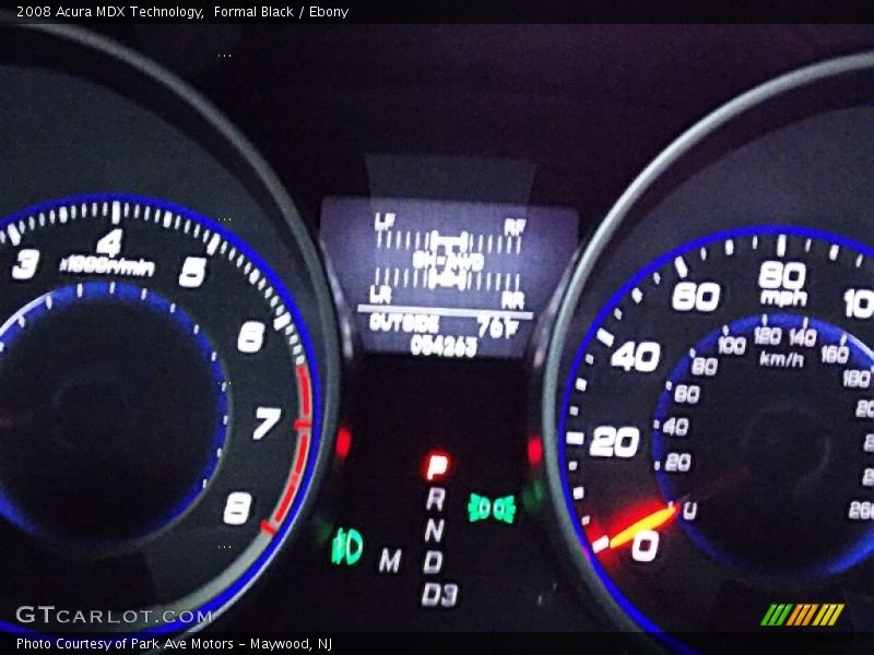 Formal Black / Ebony 2008 Acura MDX Technology