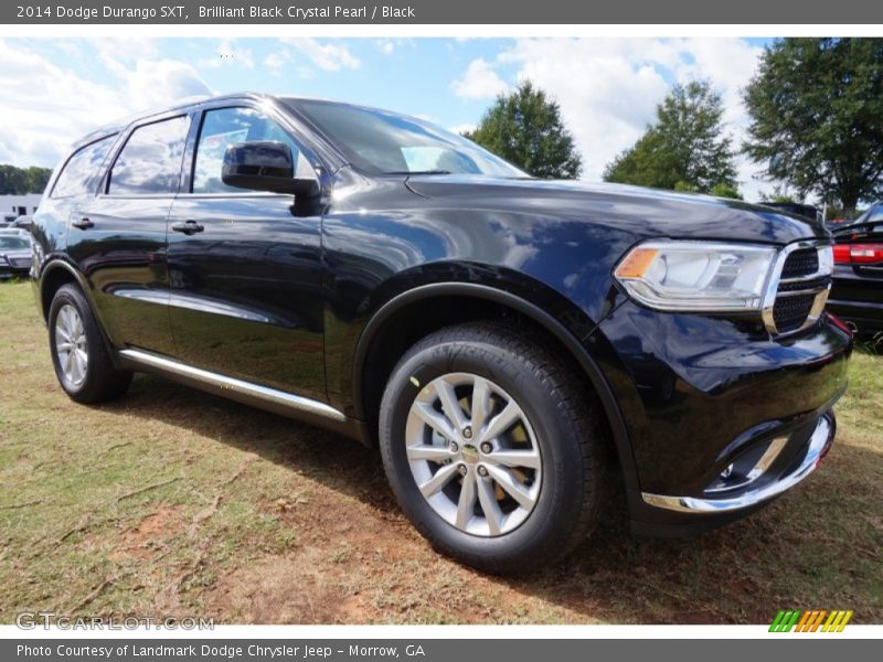 Brilliant Black Crystal Pearl / Black 2014 Dodge Durango SXT