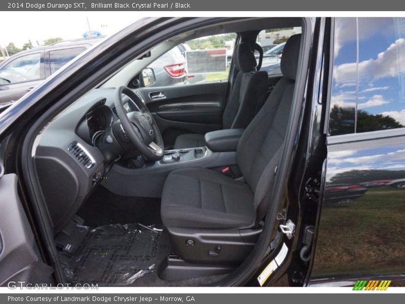 Brilliant Black Crystal Pearl / Black 2014 Dodge Durango SXT