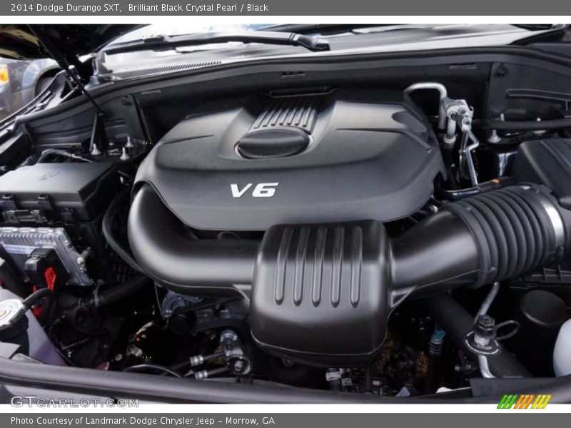 Brilliant Black Crystal Pearl / Black 2014 Dodge Durango SXT