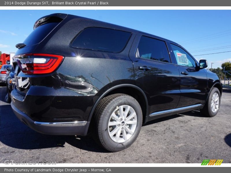 Brilliant Black Crystal Pearl / Black 2014 Dodge Durango SXT