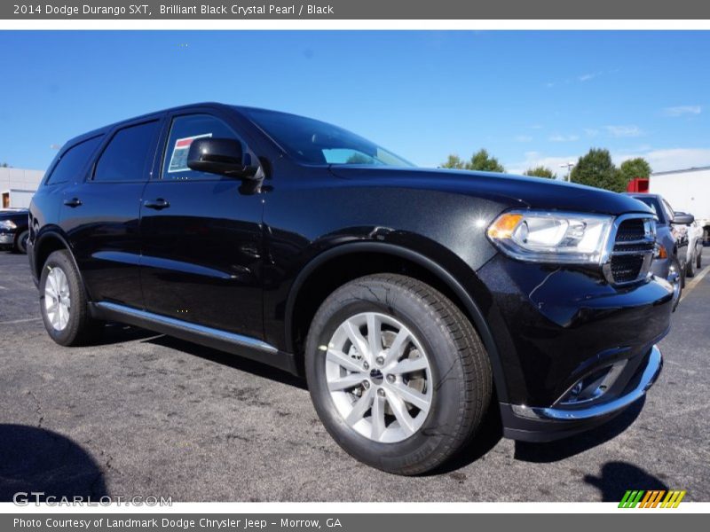 Brilliant Black Crystal Pearl / Black 2014 Dodge Durango SXT