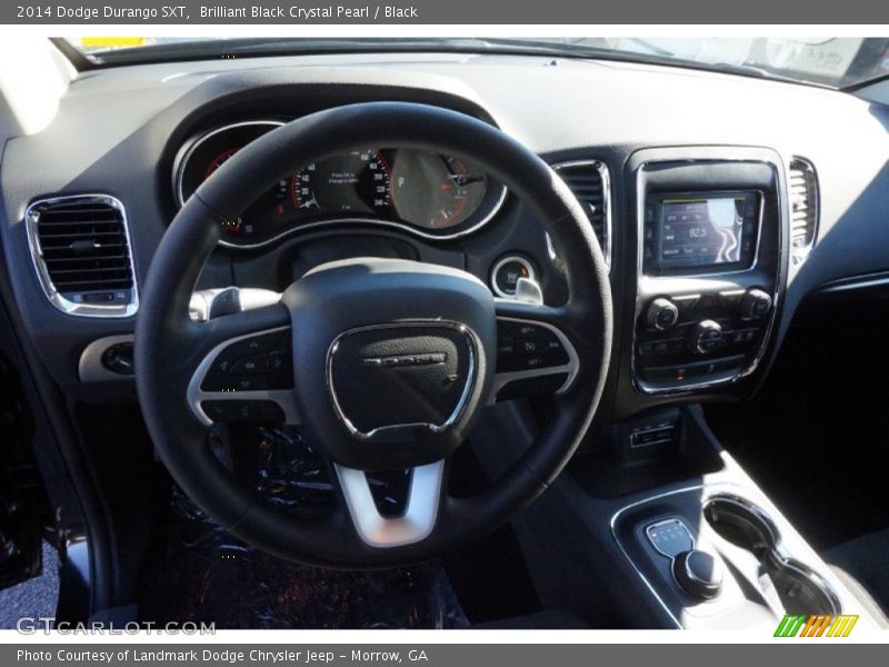 Brilliant Black Crystal Pearl / Black 2014 Dodge Durango SXT