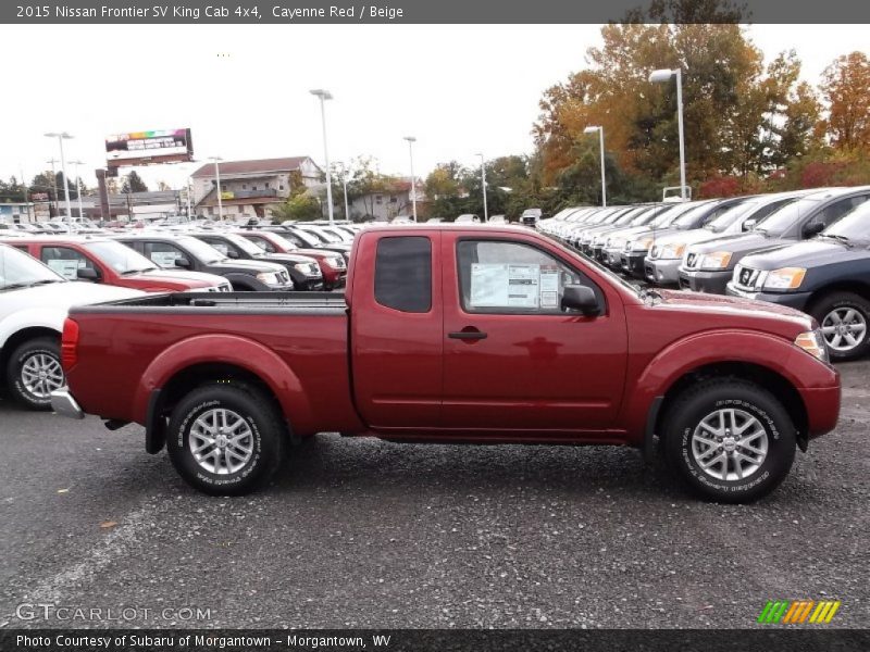  2015 Frontier SV King Cab 4x4 Cayenne Red