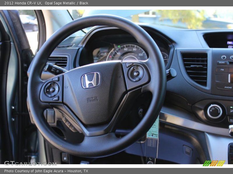 Opal Sage Metallic / Black 2012 Honda CR-V LX